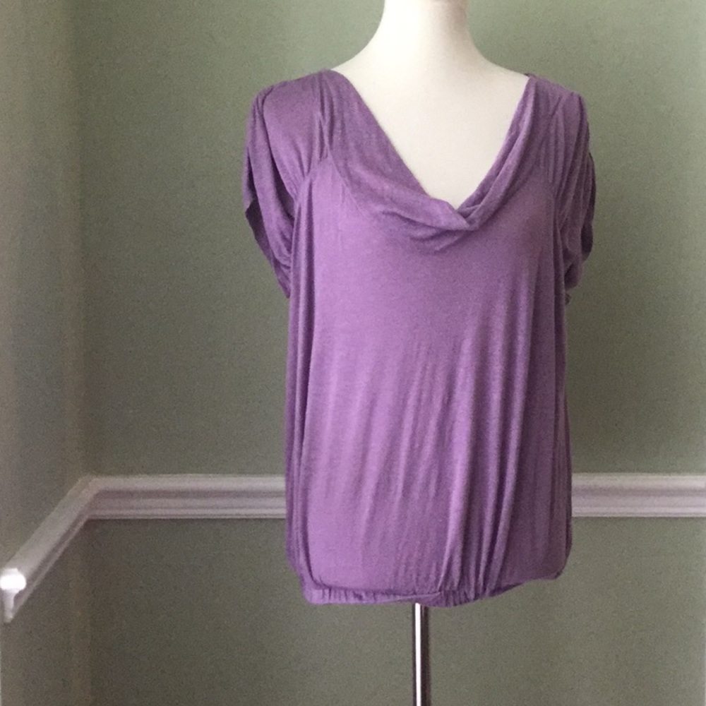 MODA INTERNATIONAL 100% LINEN V-NECK SHORT SLEEVE
